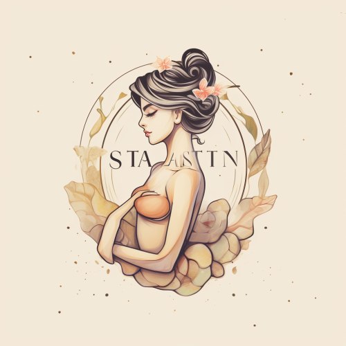 Feminine logo massage stone roller image