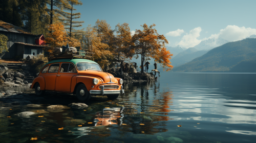 Fiat Multiply on Ferry Boat Crossing Pond