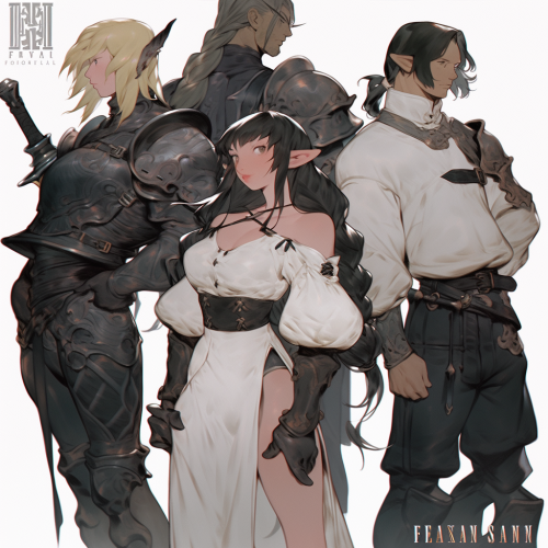 Final Fantasy XIV Anime Niji Expressive Character