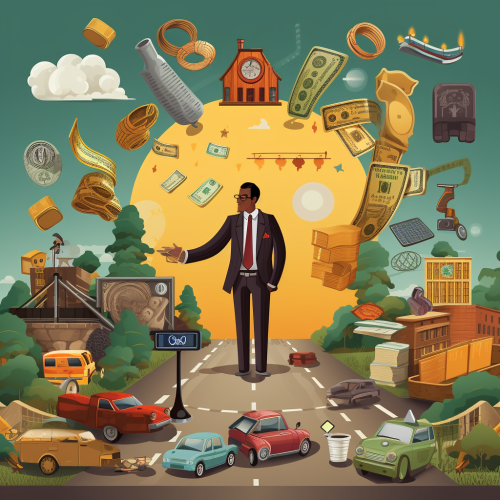 Visual representation of financial education journey Visual representation of financial education journey