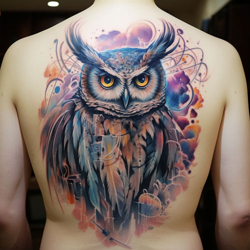 Owl tattoo art design Owl tattoo art design