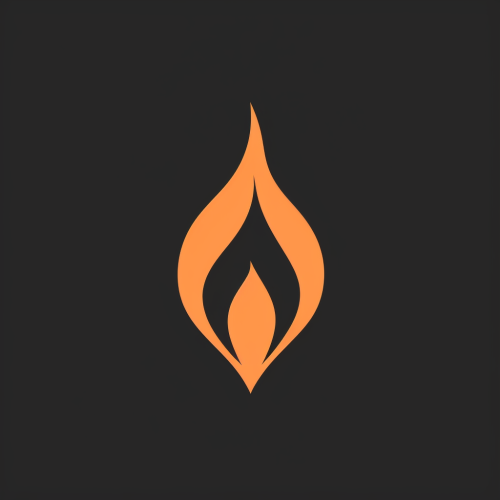 Simple Fire Logo Icon