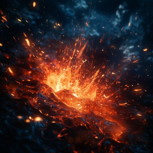 Stunning sparks and fire at fireworks display