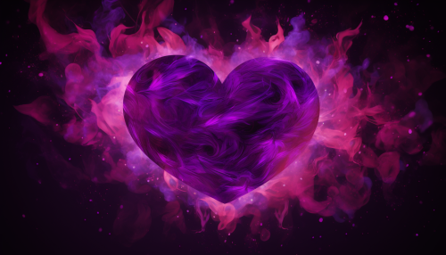 Firey Purple Heart Social Media Banner Firey Purple Heart Social Media Banner