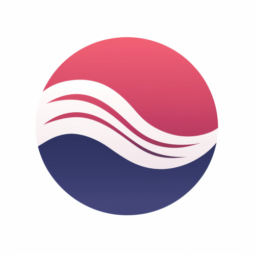 Simple flag logo design