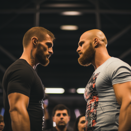 Two flamboyant UFC fighters face-off at weigh-in