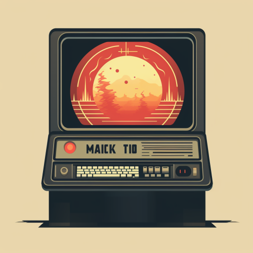 Music legends Fleetwood Mac on a vintage Macintosh computer