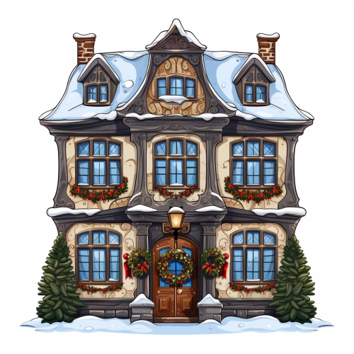 Flemish Baroque House Christmas Decoration