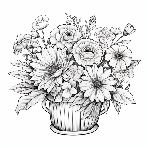 Colorful Flower Arrangement in Zinc Tub Colorful Flower Arrangement in Zinc Tub