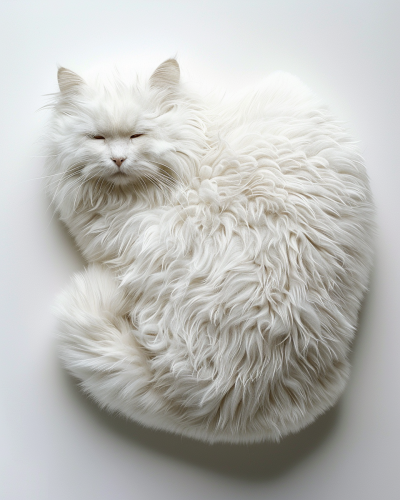 fluffy cat cushions seating image