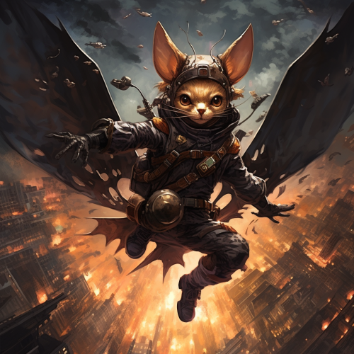 flying squirrel man with wings