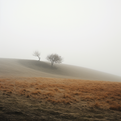 Stunning foggy minimalist landscape captured by Nikon