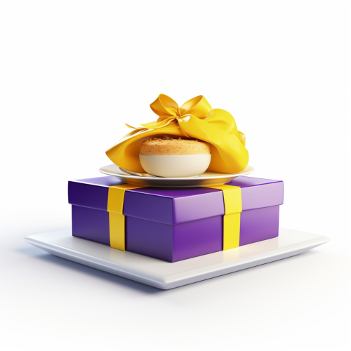 Illustration of food packing box