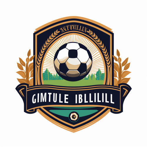 Simple 2D football league logo for Nile University