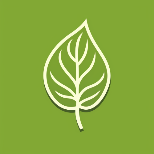 Footprint and Leaf Icon Image