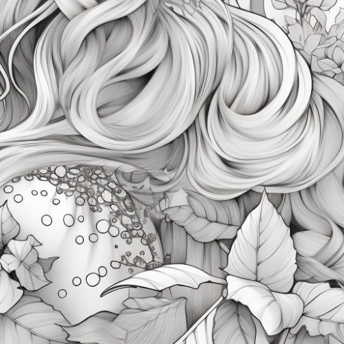 Serene encounter with forest nymphs in magical woodland