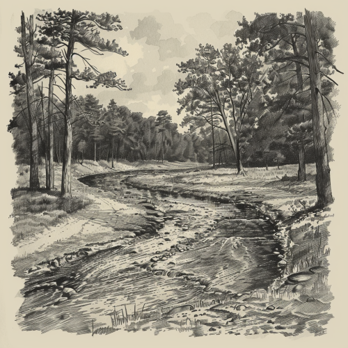 River stream forest trail nature