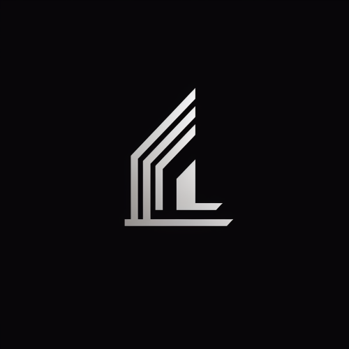 Abstract building construction in forge shape