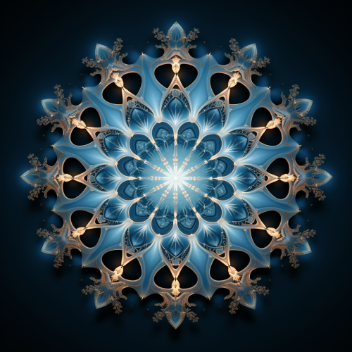 Beautiful Infinite Snowflake Fractal Pattern