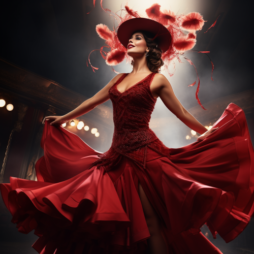 Realistic image of French CanCan Cabaret