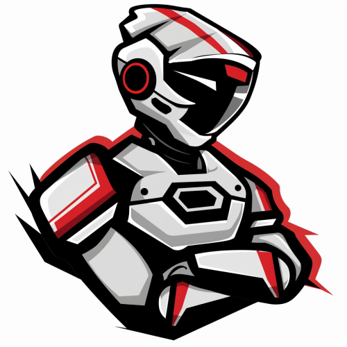 Red, White, Black Logo Design