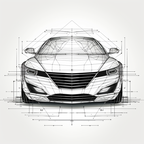 Black and white auto assistance vector