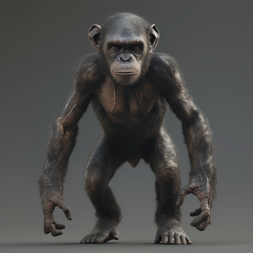 Monkey in full body suit