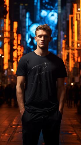 Fashionable man posing in urban setting Fashionable man posing in urban setting