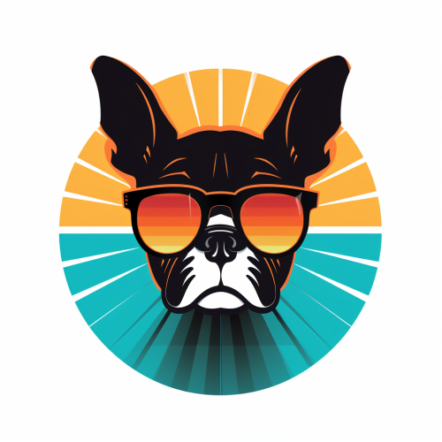 Cool Boston Terrier in Sunglasses