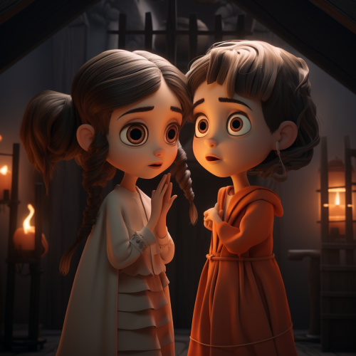 Silence please, funny digital art in 3D