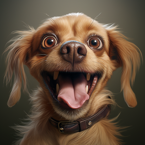 Hilarious dog with a sense of humor.