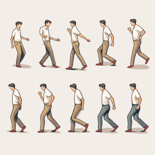 Funny character cycle animation