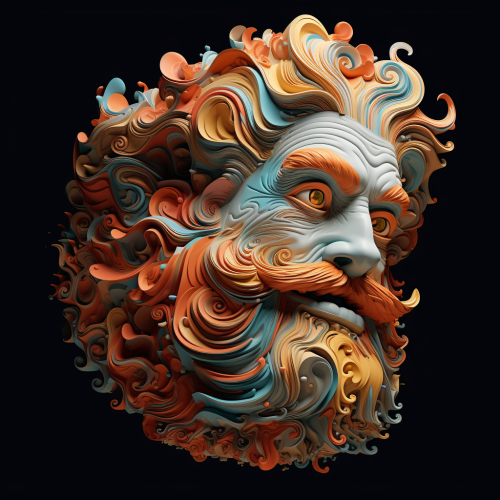 Humorous generative art piece