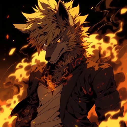 Furry Light Yagami character artwork