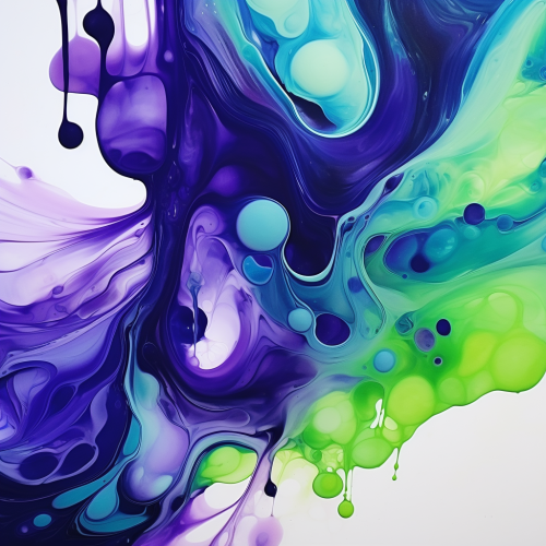 Beautiful fusion of colorful lines