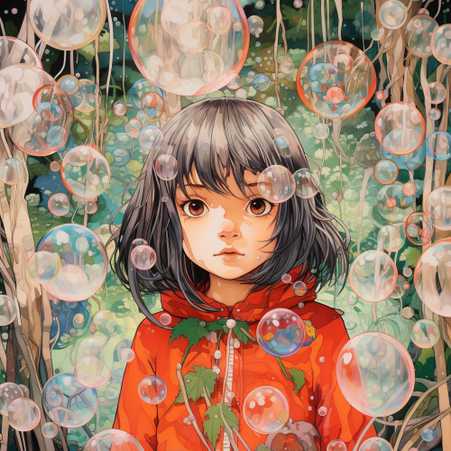 Shintaro Kago's Futuristic Forest Bubble Web