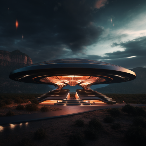 Futuristic UFO design statement