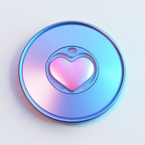 Flat shot white heart folder