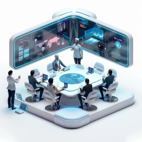Future tech meeting room presentation Future tech meeting room presentation