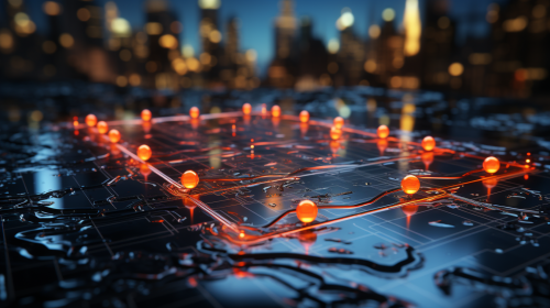 High-quality illustration of futuristic GPS technology