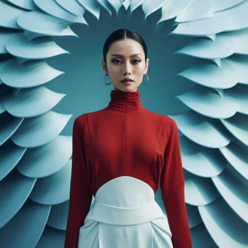 Model in Futuristic Ao Dai
