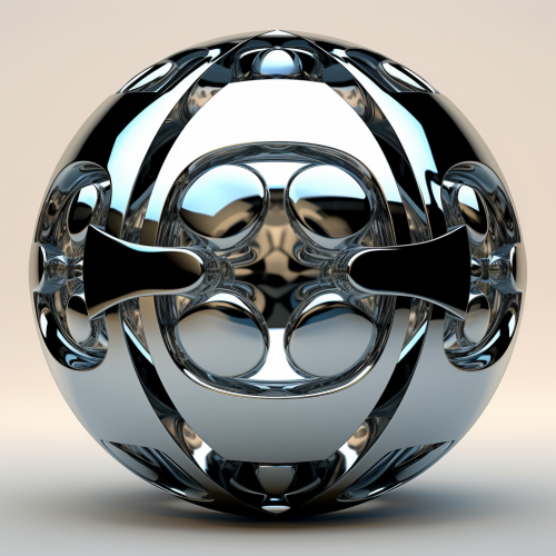 Center of Galaxy in Polished Metal