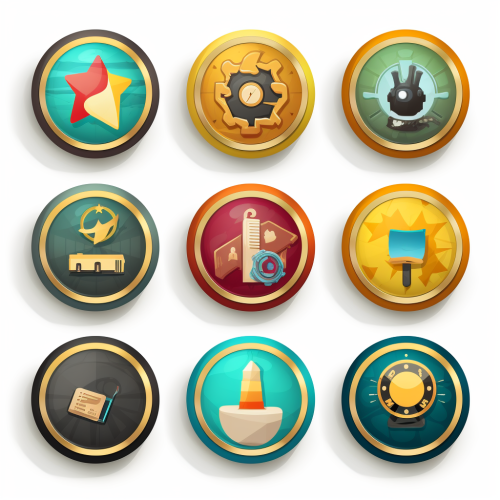 Gamification Icons for Students Achievements