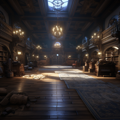 Room full of scroll cases