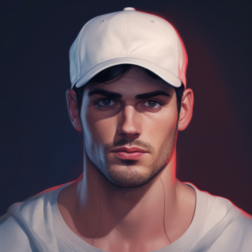 Gangster Andrew wearing baseball cap Gangster Andrew wearing baseball cap