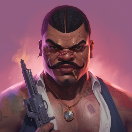 Gangster Capo Male Portrait