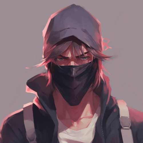 Gangster Confused Ninja Male Portrait