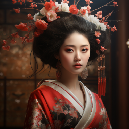 Beautiful geisha in high resolution