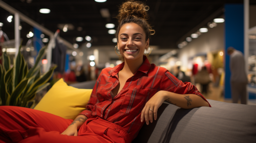 Gen Z Hispanic IKEA Co-worker Silk Pajama