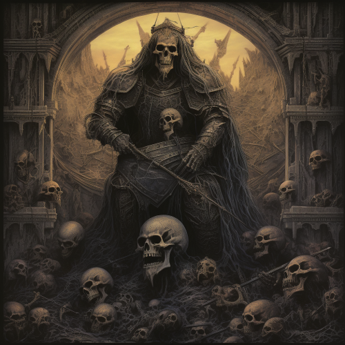 Dark and Intense Death Metal Album Cover